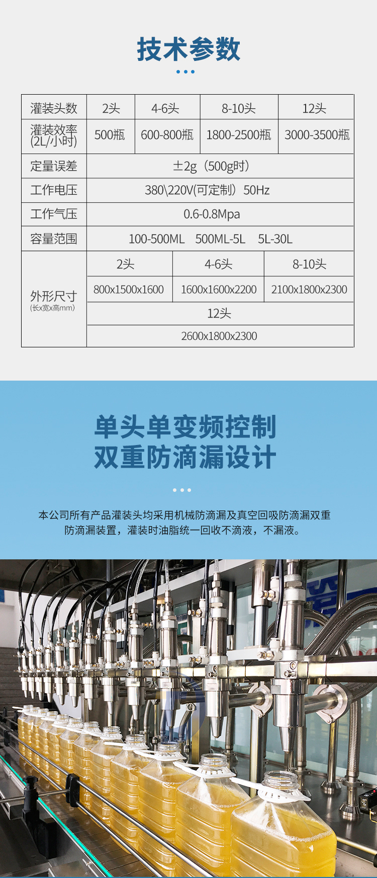 全自动食用油灌装机是我们的得力助手